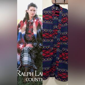 🌵 Vintage 90s SURREY Southwestern Fleece Robe / House Coat UNISEX